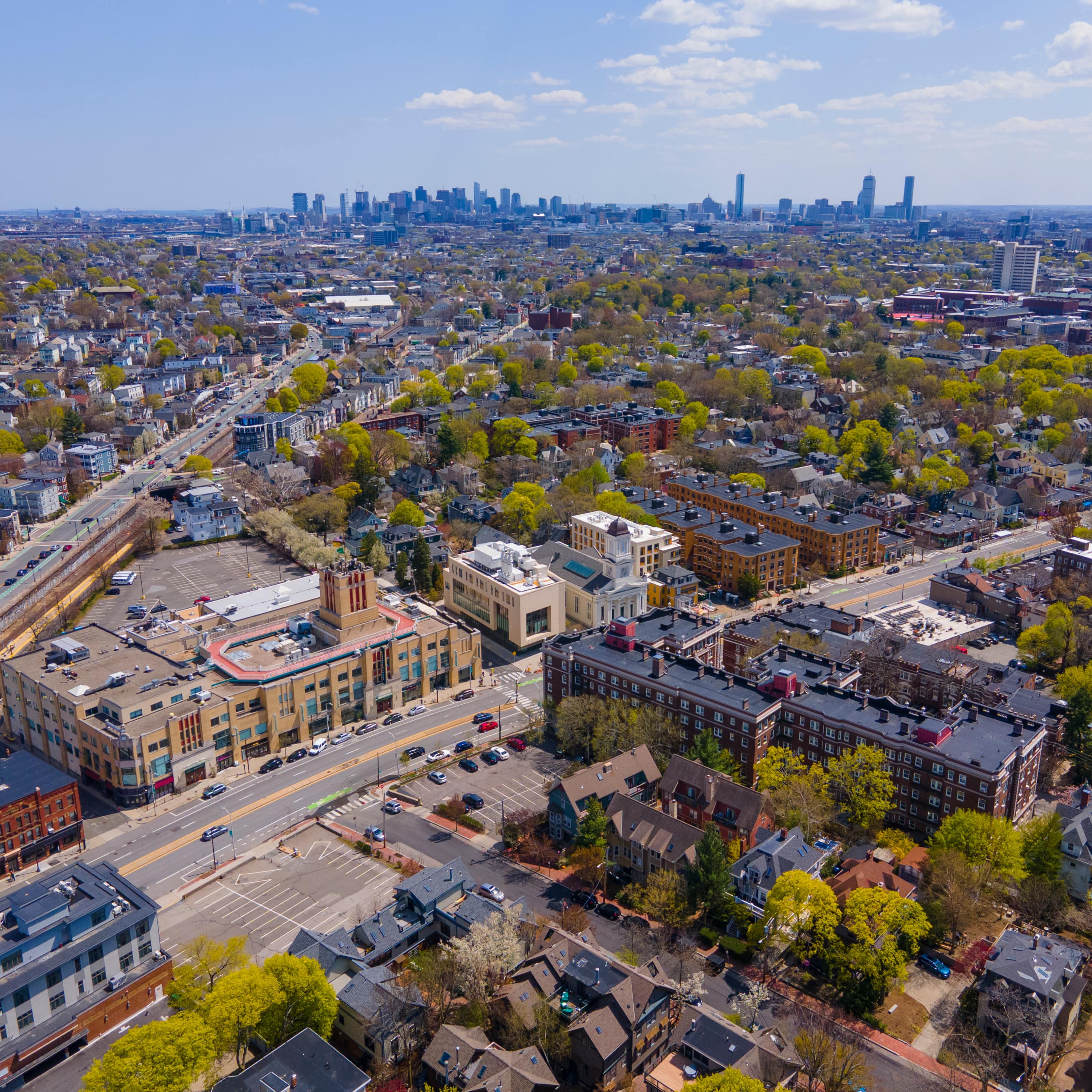 Aerial view of Cambridge